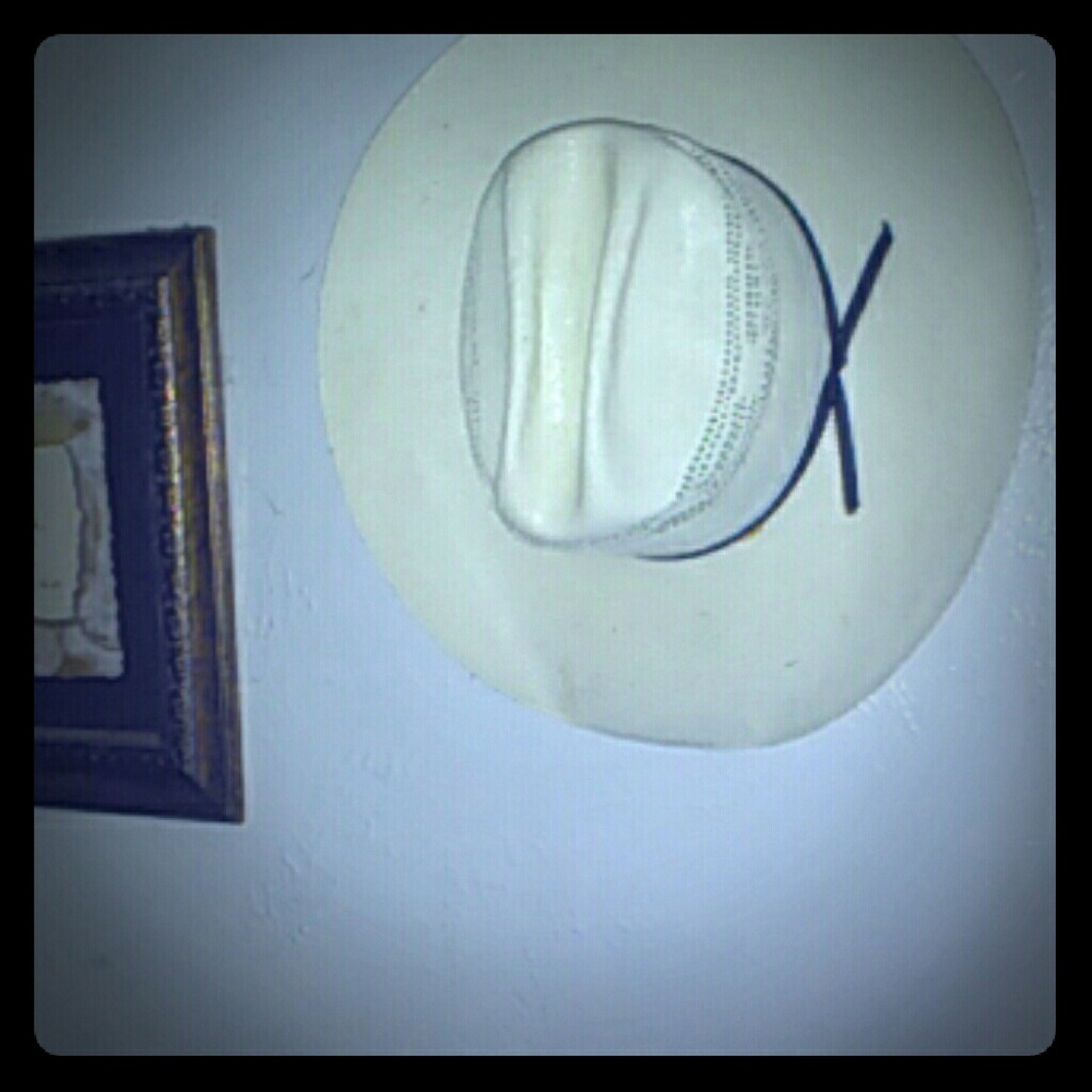 Vintage mexican straw cowboy hat